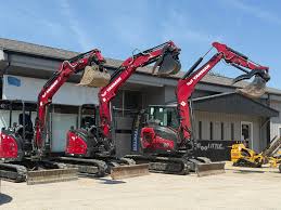 Compact excavators for rental